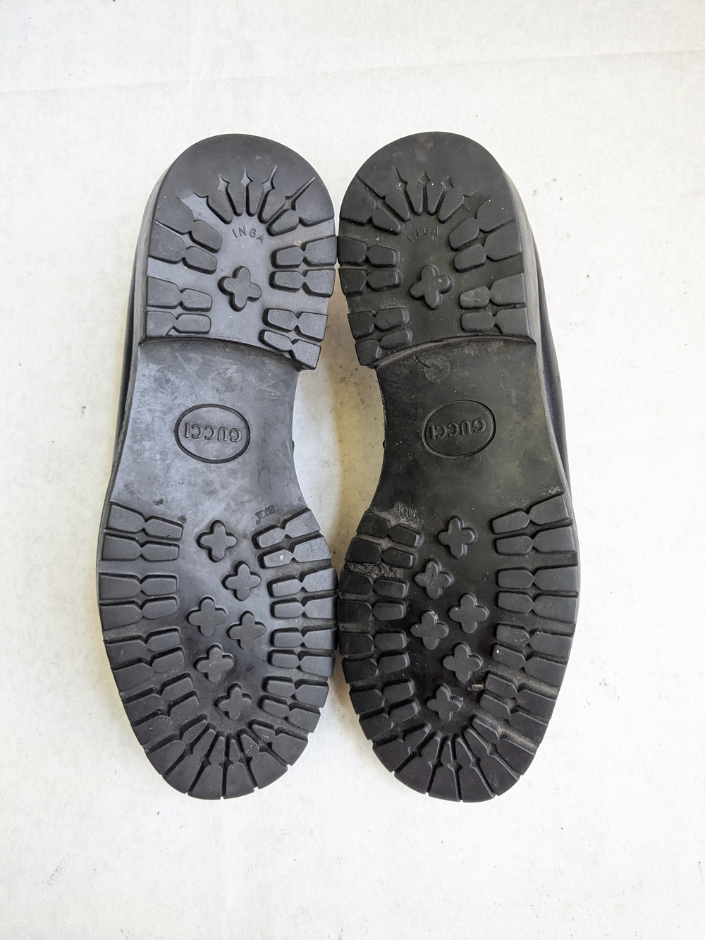 Gucci Black Leather Loafers with Silver Horsebit Black US 10.5 Men - Picture 11 of 16